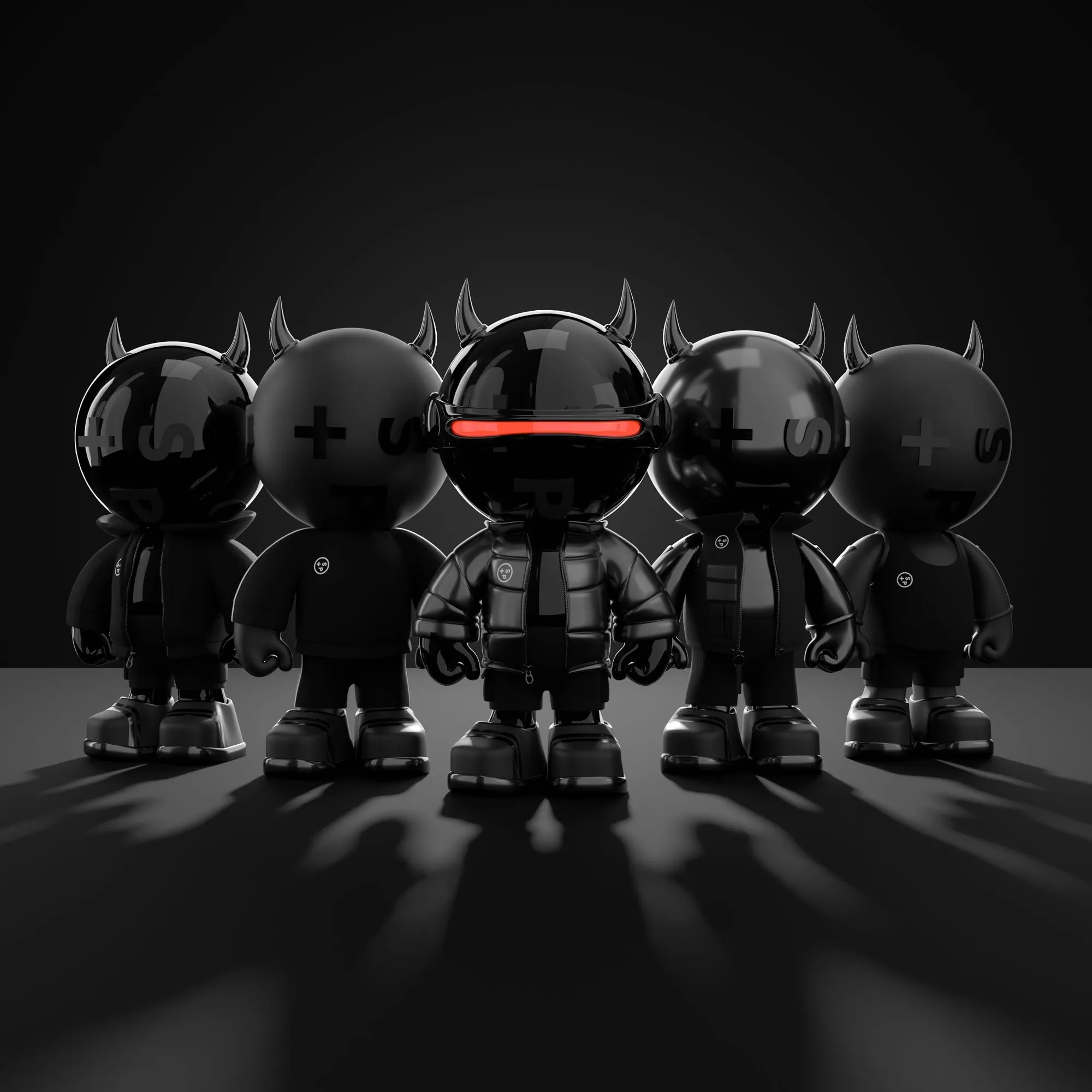 Stickmen 3D collectible art